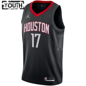 Dres Houston Rockets Dennis Schroder 17 Jordan 2022-23 Statement Edition Crno Swingman - Dječji